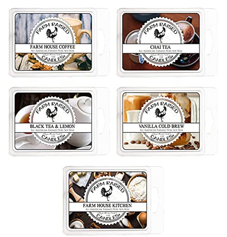 Farm Raised Candles - Farmhouse Coffee Variety Mix 5 Pack - Farm Raised Candles